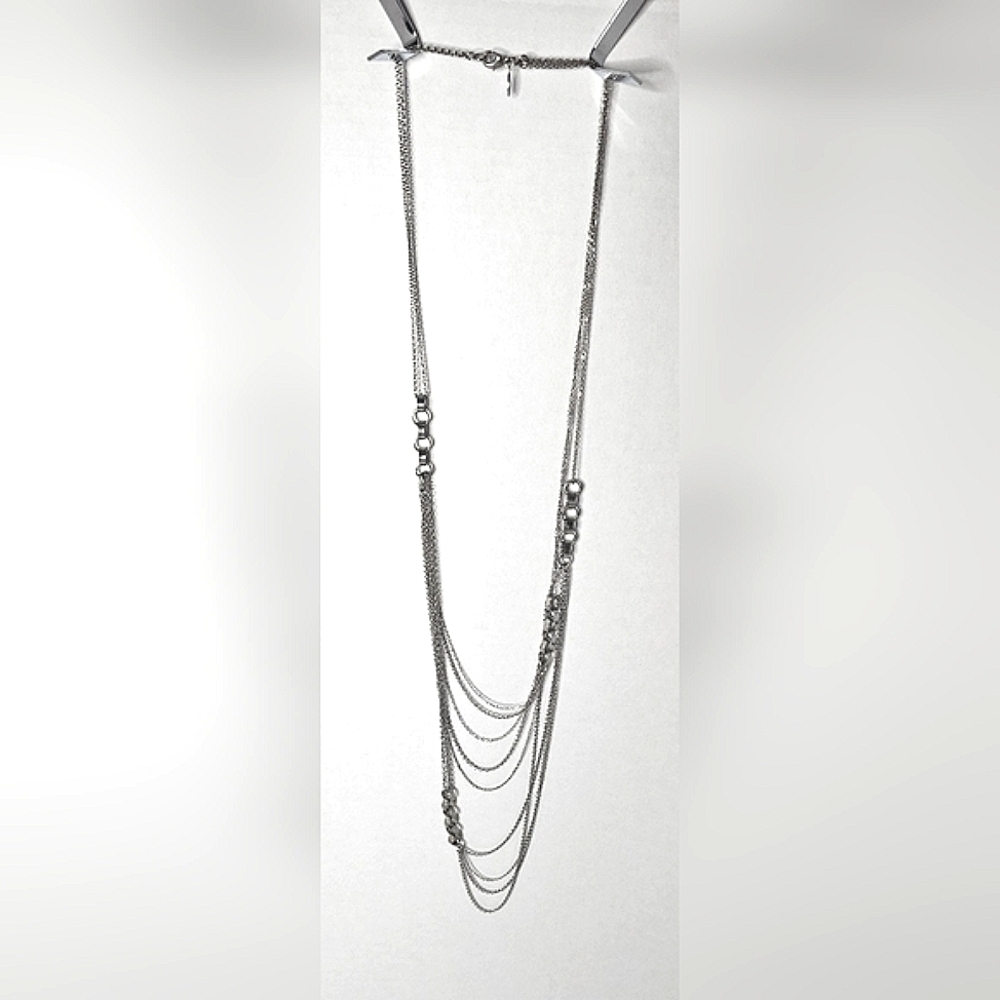 [Express] Asymmetrical Off Center Multi Layer Sil… - image 4